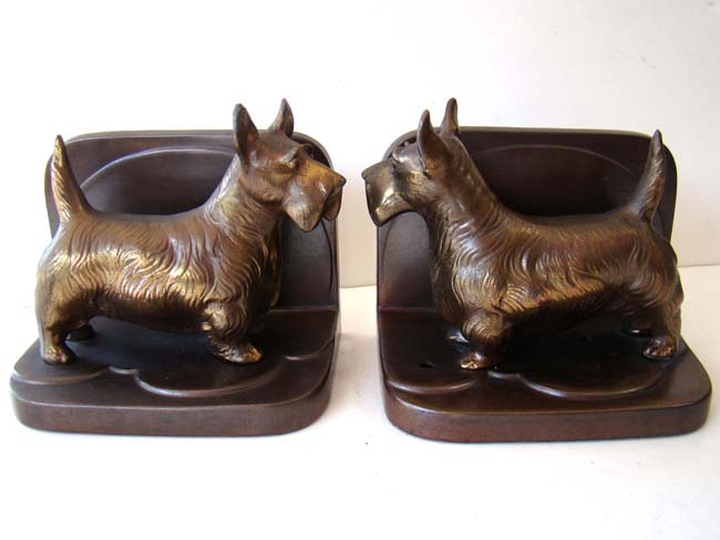 A pair of Scotty Dog bookends by Frankart circa 1930 — image 2